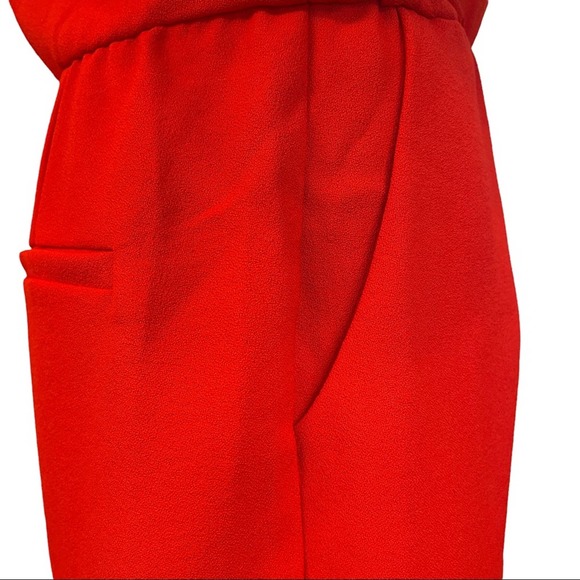 Red‎ Playsuit Romper Shortset by See U Soon V-Neck Dolman Sleeve Size S - Picture 6 of 15